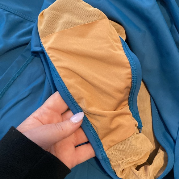 Shapermint Essentials High Waisted Full Coverage Swim Skirt, Ocean Blue, XL - Picture 13 of 13